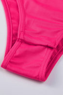 Rose Rhinestone Allover Round Neck Short Sleeve Bodysuit - SELFTRITSS