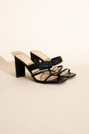 Braided Strap Sandal Heels - SELFTRITSS   