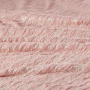 Faux Fur Metallic Duvet Cover Set, Blush Pink - SELFTRITSS