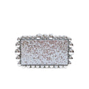 Gold Foil Beads Clear Acrylic Clutch Bag - SELFTRITSS