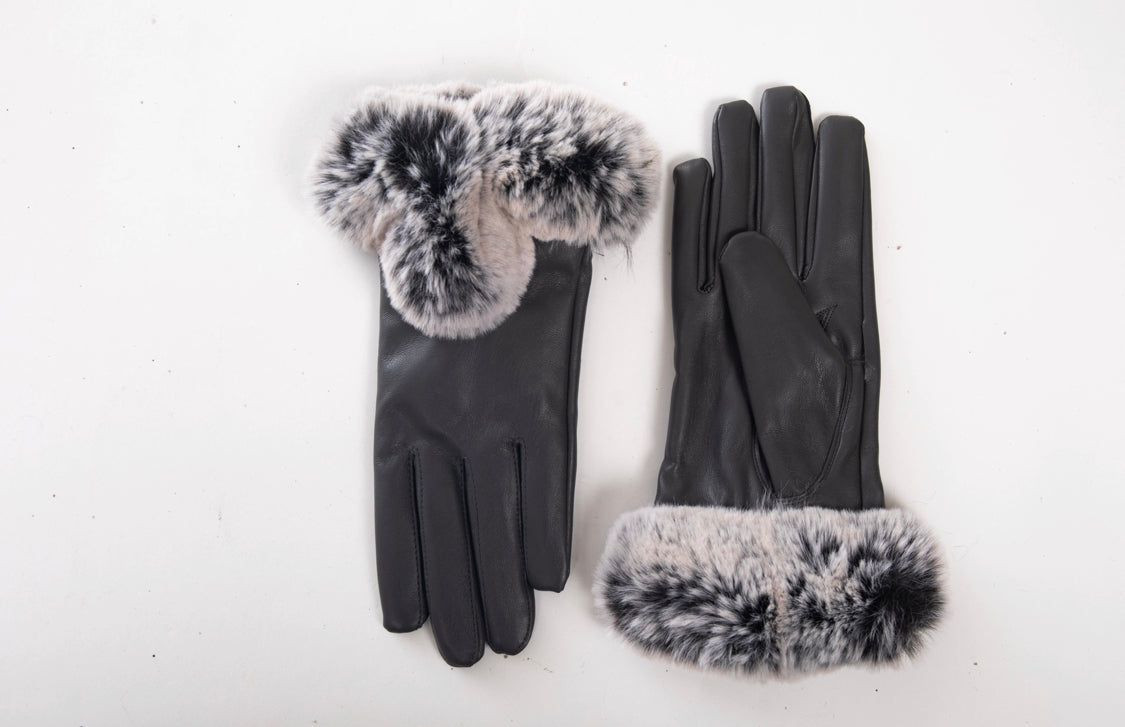 Winter Gloves For Women Faux Leather - SELFTRITSS