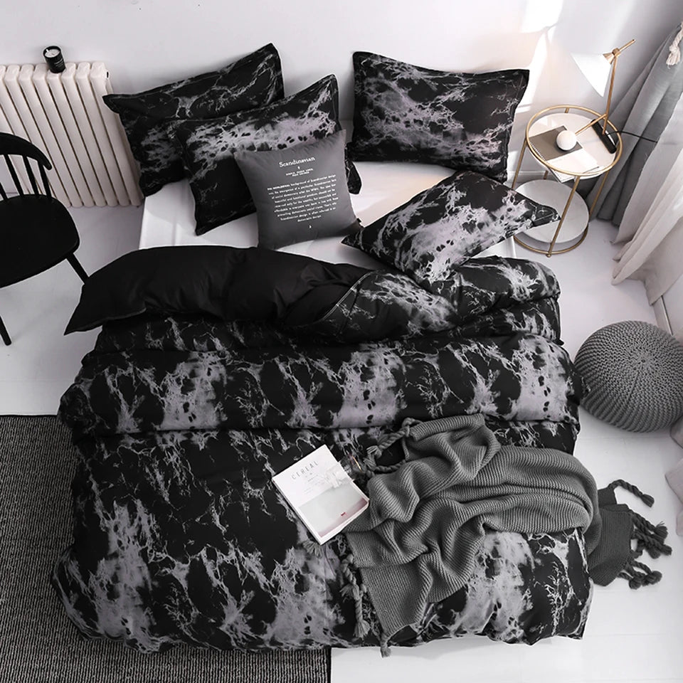 Luxury Black Bedding Set 3 Piece - SELFTRITSS   