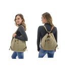 Canvas Women Multifunction Women Back Pack Bag - SELFTRITSS   