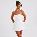 Backless Slim Tube Mini Dress - SELFTRITSS