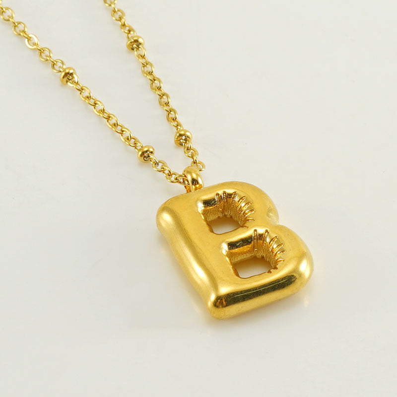 Gold B With Chain