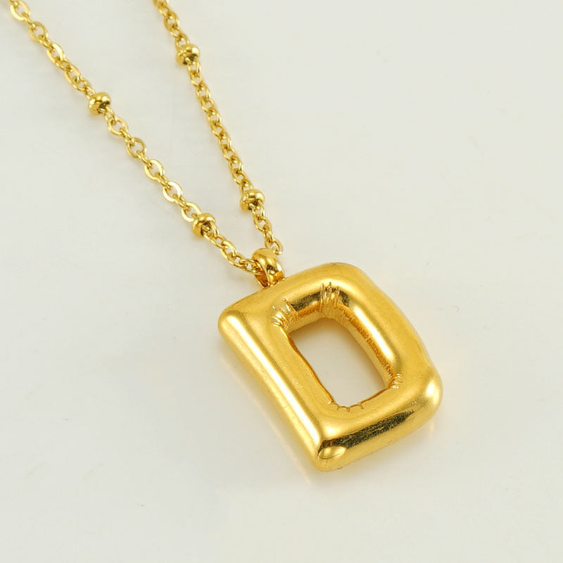 Gold D With Chain