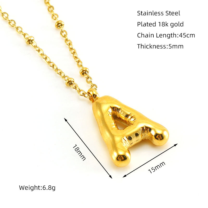 Gold A With Chain