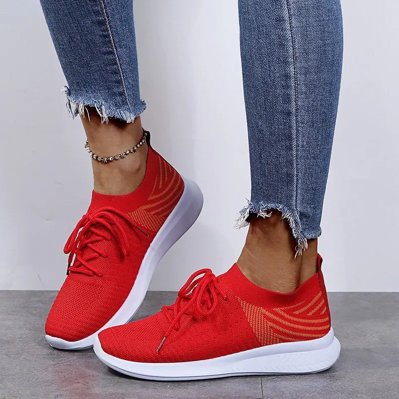 Breathable Mesh Platform Sneakers - SELFTRITSS   