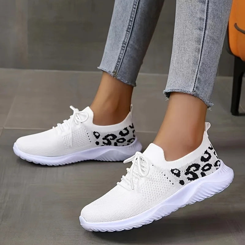 Women Sports Sneakers Breathable Knit Shoes
