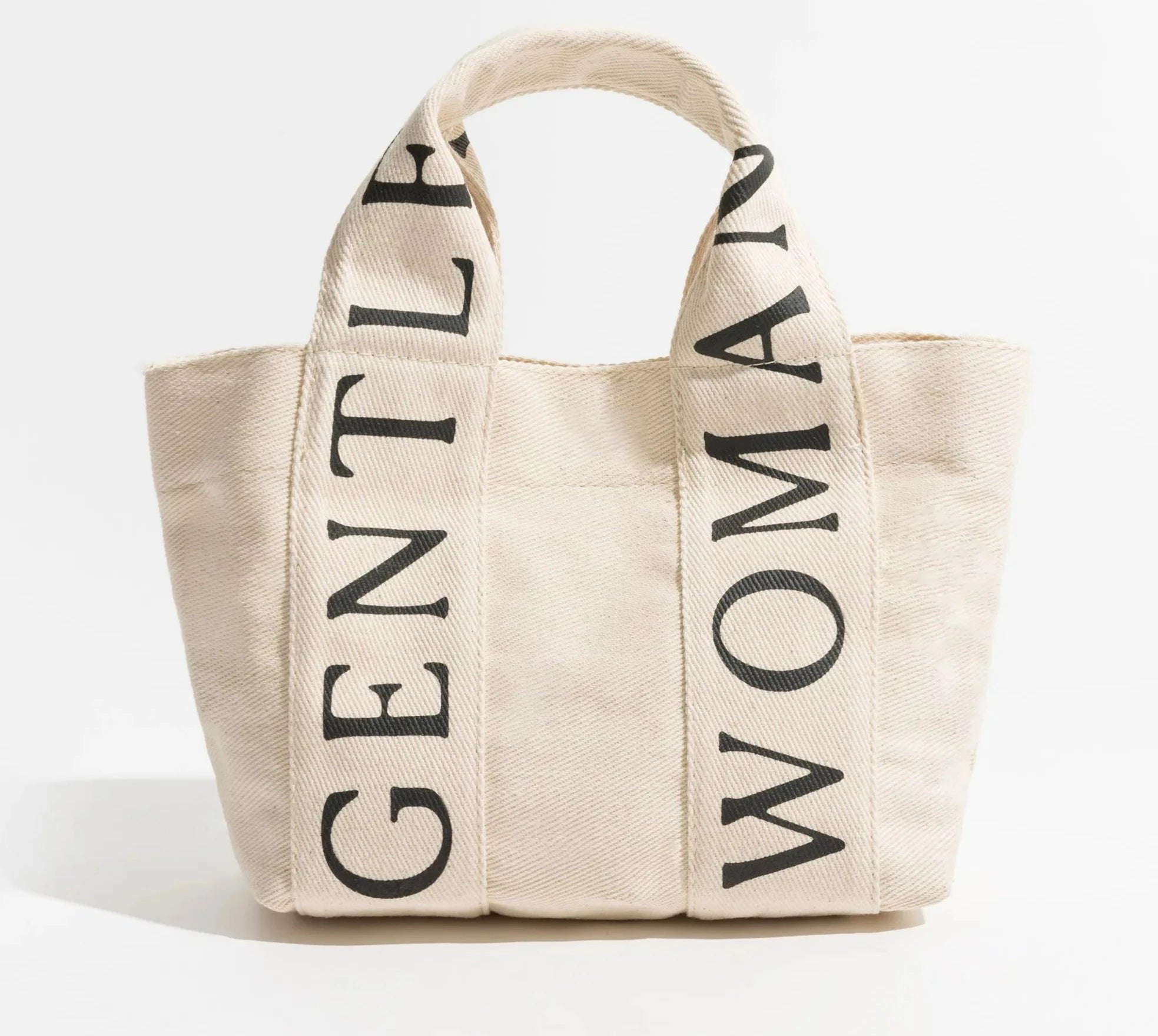 Gentle Woman Small Aesthetic Canvas Tote Bag - SELFTRITSS