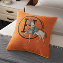 Horse Embroidered Jacquard Cushion Covers - SELFTRITSS