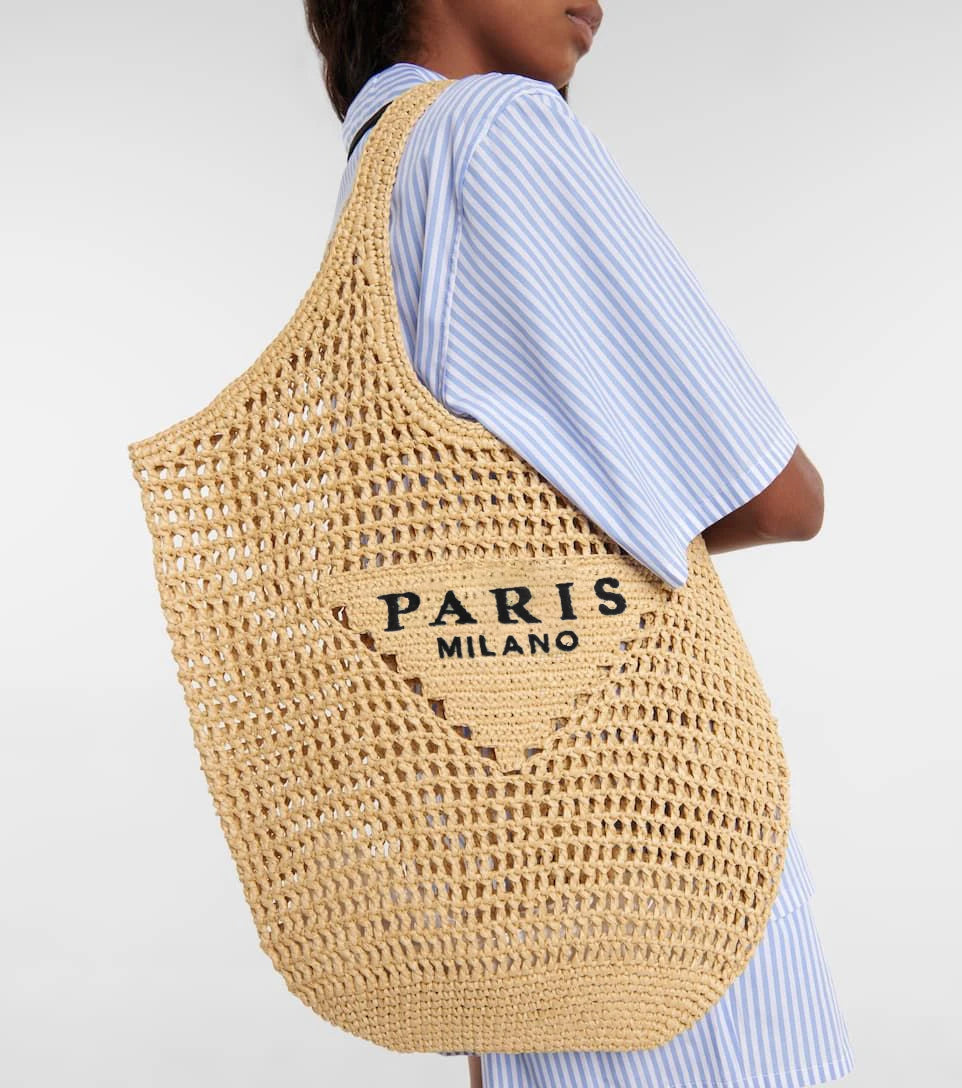 Women Plaited Raffia Straw Summer Beach Vacation Shoulder Bag - SELFTRITSS