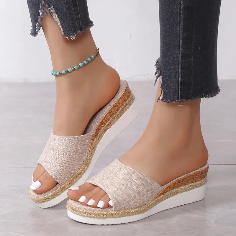 Casual Wedge Slippers Platform Sandals - SELFTRITSS