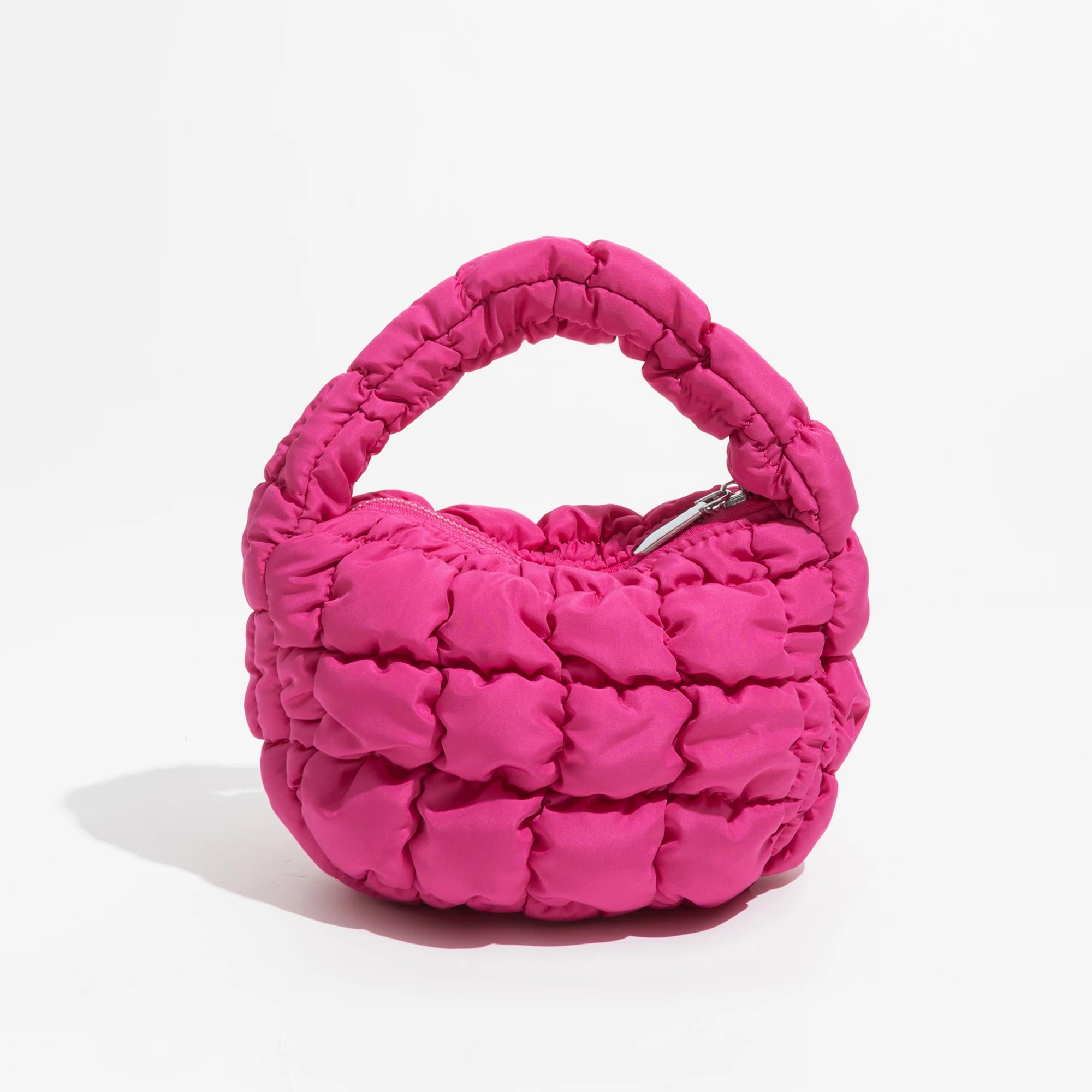 Bubble Quilted Half Moon Mini Bag