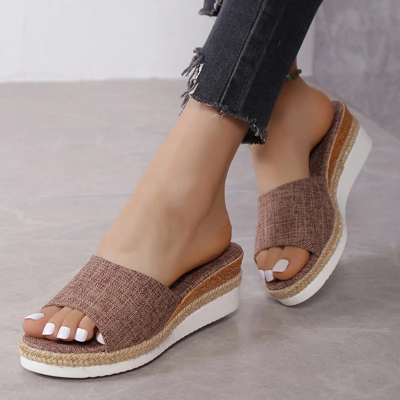 Casual Wedge Slippers Platform Sandals - SELFTRITSS