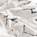 Marble Black and White 3 Piece Bedding Set - SELFTRITSS