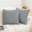 Soft Fluffy Striped Cushion Covers - SELFTRITSS