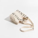 Gentle Woman Small Aesthetic Canvas Tote Bag - SELFTRITSS