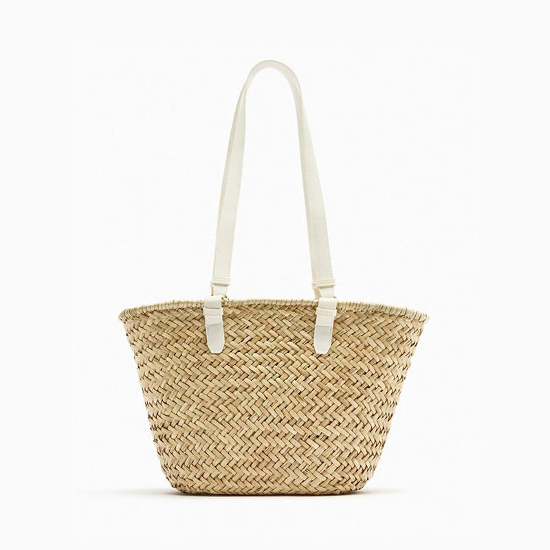 Beach Straw Woven Bucket Shoulder Bag - SELFTRITSS