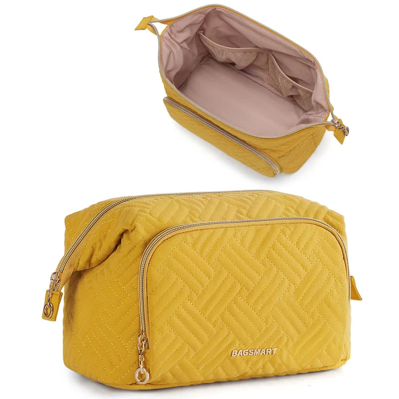 Large Wide-open Travel Cosmetic Bag