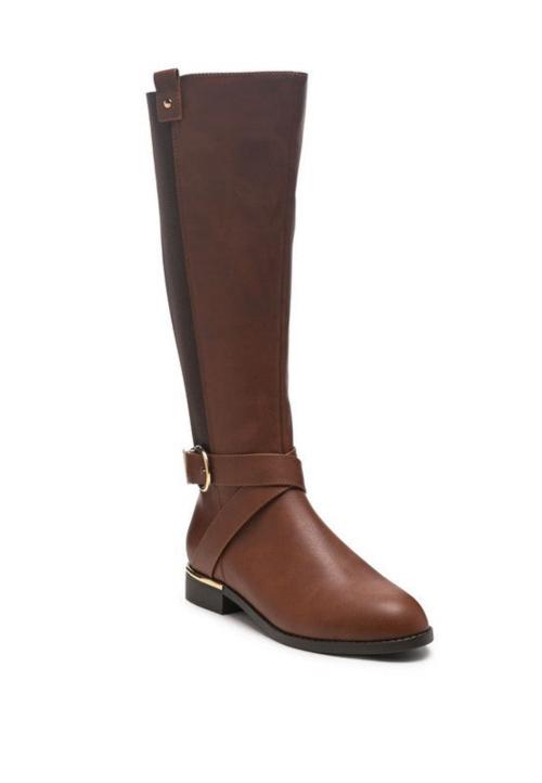 Women's Vegan Leather Riding Boots