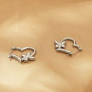 Titanium Steel Heart & Butterfly Earrings - SELFTRITSS