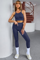 Tank Cropped Active Top and Pants Set - SELFTRITSS   