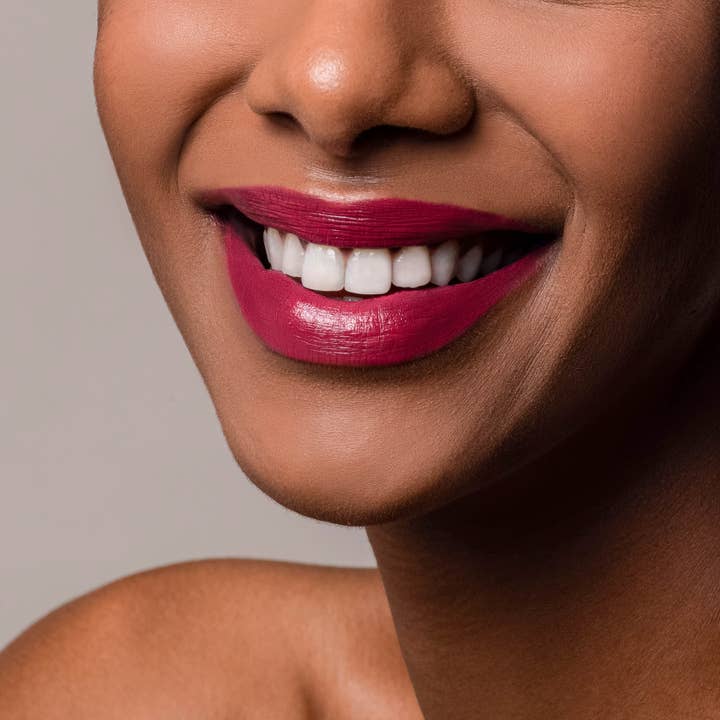 Natural Vegan Lipstick “Beyond Fear” Ruby Red - SELFTRITSS