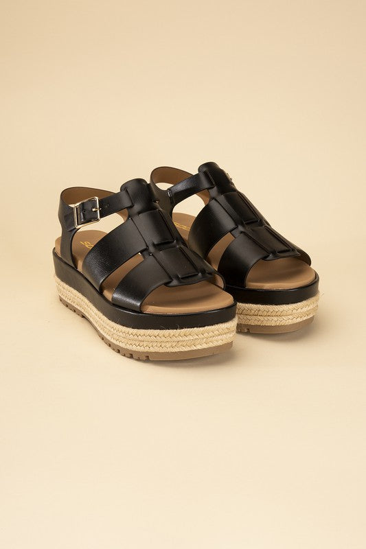 Espadrille Gladiator Sandals - SELFTRITSS   