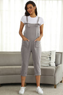 Full Size Square Neck Wide Strap Jumpsuit - SELFTRITSS   