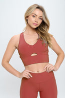 Two Piece Activewear Set with Cut-Out Detail - SELFTRITSS