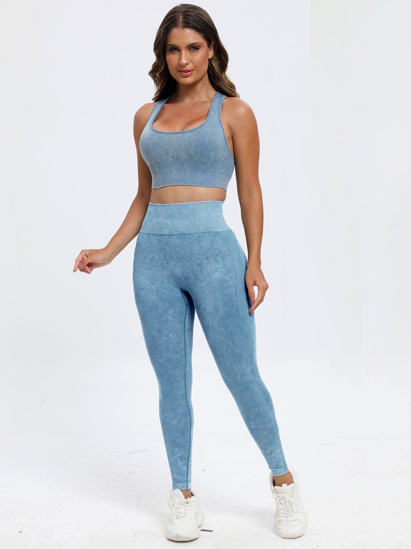 Scoop Neck Wide Strap Top and Pants Active Set - SELFTRITSS   