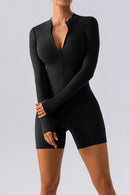 Half Zip Long Sleeve Active Romper - SELFTRITSS