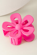 Rose Red Sweet Hollowed Flower Shape Claw Clip - SELFTRITSS