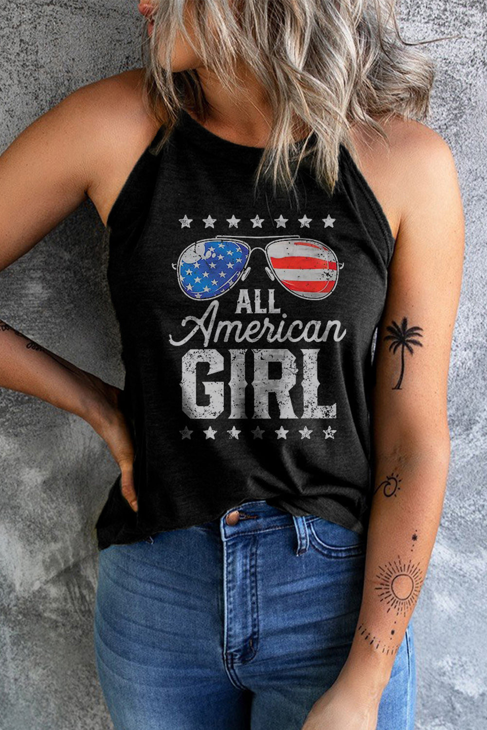 ALL AMERICAN GIRL Graphic Tank - SELFTRITSS