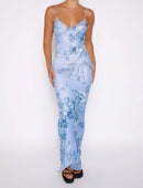 Floral Slip Maxi Dress - SELFTRITSS   