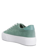 Hyra Solid Flatform Canvas Sneakers - SELFTRITSS