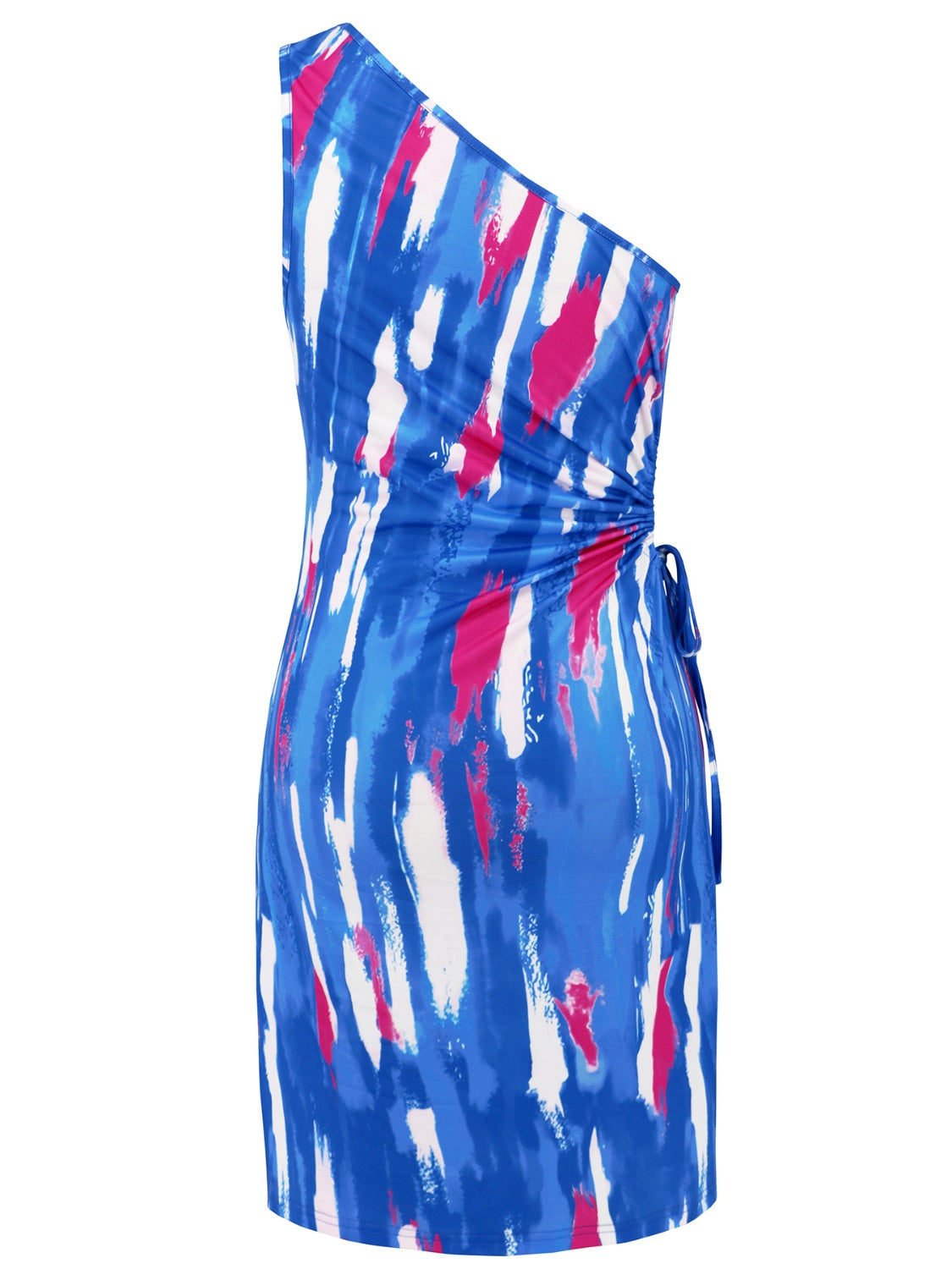 Cutout Printed Sleeveless Mini Dress - SELFTRITSS