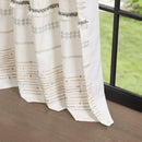 Textured Boho Stripe Window Curtain - SELFTRITSS