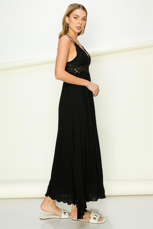 In Love Bustier Lace Maxi Dress - SELFTRITSS   