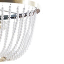 Beads Detailing Brass Finish Chandelier - SELFTRITSS
