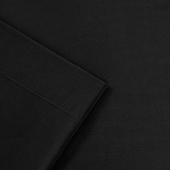 Micro Fleece Warm Sheet Set, Black