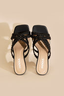 Double Cross Braided Heels - SELFTRITSS   