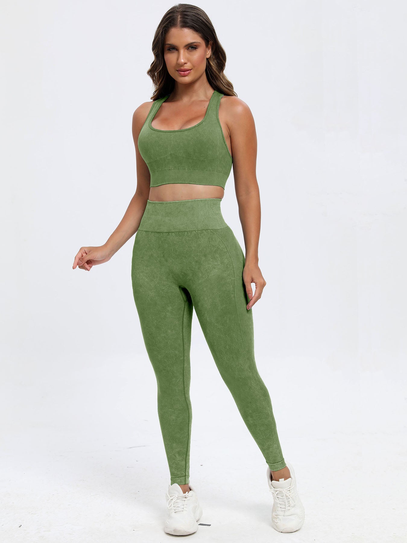 Scoop Neck Wide Strap Top and Pants Active Set - SELFTRITSS   