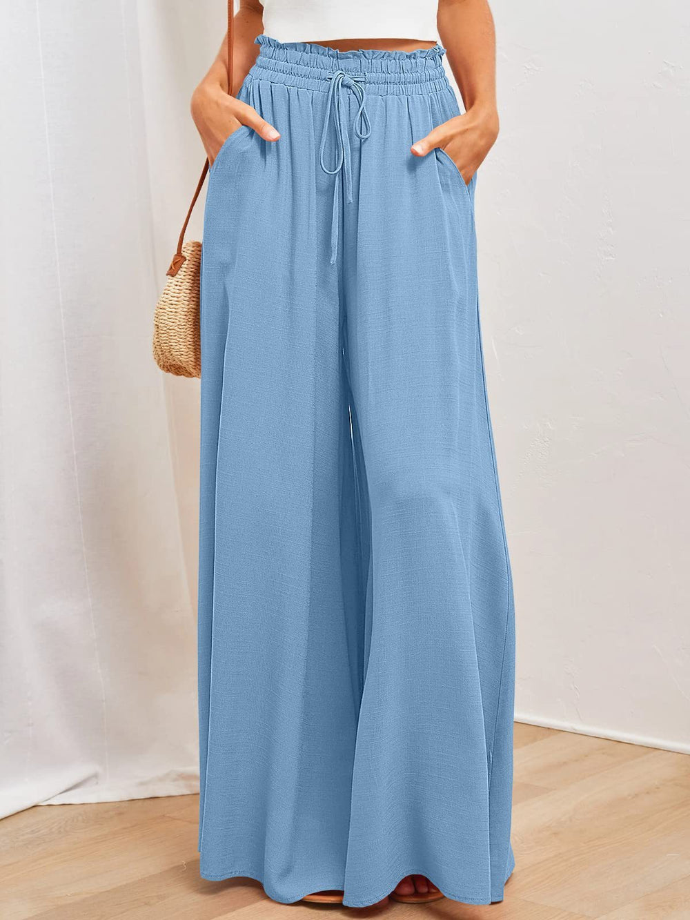 Women's Comfy Lounge Wide Leg Pants With Pockets