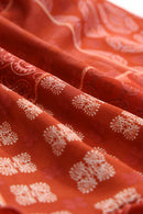 Fiery Red Bohemian Mix Print Long Flared Skirt - SELFTRITSS