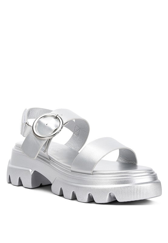 Silas Metallic Chunky Sandals