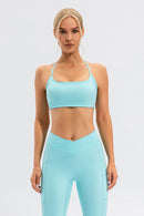 Crisscross Spaghetti Strap Active Cami - SELFTRITSS   