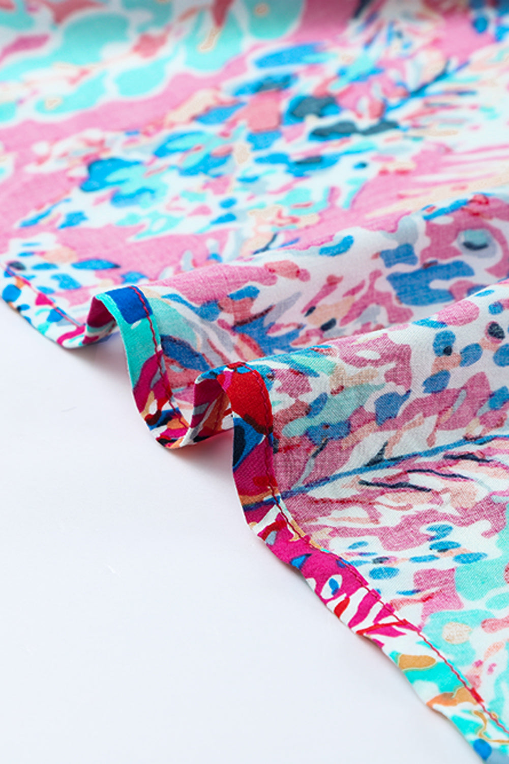 Wrap V Neck Floral Maxi Dress - SELFTRITSS