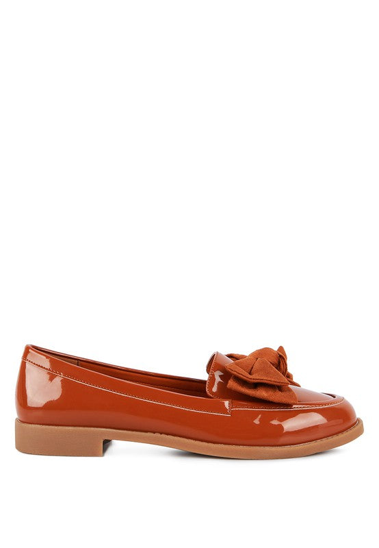 BOWBERRY BOW-TIE PATENT LOAFERS - SELFTRITSS